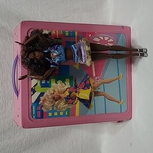Barbie Doll Year 1989 Vinyl Double Storage Case